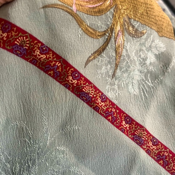 Nina Ricci Floral Embroidered Scarf - Picture 6 of 6